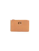 Portachiavi con zip in pelle da donna