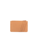 Portachiavi con zip in pelle da donna