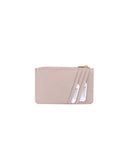 Portachiavi in pelle da donna con zip
