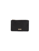 Portachiavi in pelle da donna con zip