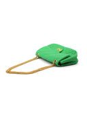 Borsa trapuntata da donna con catena