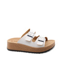 Ciabatta a doppia fascia con fibbie