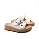 Ciabatta a doppia fascia con fibbie