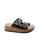 Ciabatta a doppia fascia con fibbie