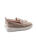 Mocassino laminato da donna