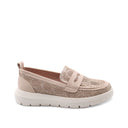 Mocassino laminato da donna