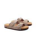 Bio Suede ciabatta a doppia fascia uomo