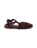 Sandalo ragnetto in vera pelle da donna