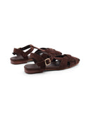Sandalo ragnetto in vera pelle da donna