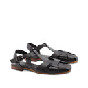 Sandalo ragnetto in vera pelle da donna