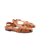 Sandalo ragnetto in vera pelle da donna