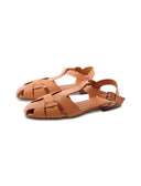 Sandalo ragnetto in vera pelle da donna