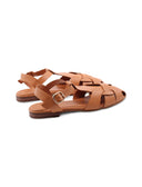 Sandalo ragnetto in vera pelle da donna