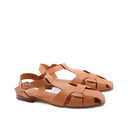 Sandalo ragnetto in vera pelle da donna