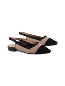 Ballerina slingback in maglia da donna