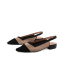 Ballerina slingback in maglia da donna