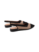 Ballerina slingback in maglia da donna