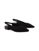 Ballerina slingback in maglia da donna