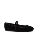 Ballerina mary jane in velluto da donna