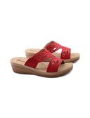 Ciabatta a doppia fascia con velcro