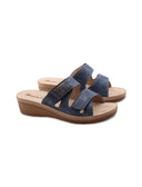 Ciabatta a doppia fascia con velcro