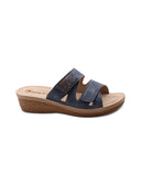 Ciabatta a doppia fascia con velcro