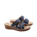 Ciabatta a doppia fascia con velcro