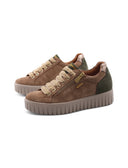 Sneaker scamosciata con zip da donna