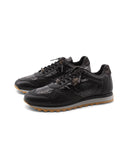Sneaker in pelle effetto pitone donna