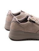 Sneaker platform scamosciata da donna