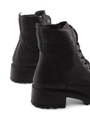 Anfibio nero in pelle da donna