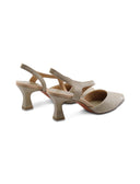 Dècolleté glitter slingback vegan donna