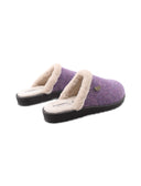 Ciabatta con pelliccia sintetica donna