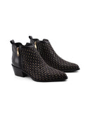 Stivaletto texano intrecciato da donna