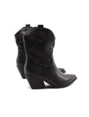Stivaletto texano nero da donna