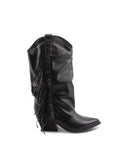 Stivale texano con frange da donna