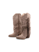 Stivale texano con frange da donna