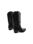 Stivale texano con ricami da donna