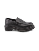 Mocassino chunky nero da donna
