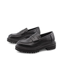 Mocassino chunky nero da donna