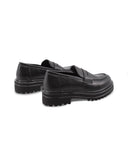 Mocassino chunky nero da donna
