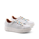 Sneaker slip on in morbida pelle donna