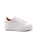 Sneaker bianca in morbida pelle donna