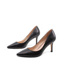 Décolleté nera con tacco a spillo donna