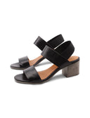 Sandalo da donna in pelle