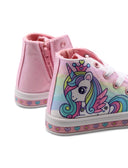 Sneaker alta con luci da bimba