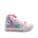 Sneaker alta con luci da bimba
