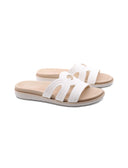 Ciabatta a fasce colorate da donna