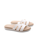 Ciabatta a fasce colorate da donna