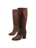 Stivale scamosciato made in Italy donna